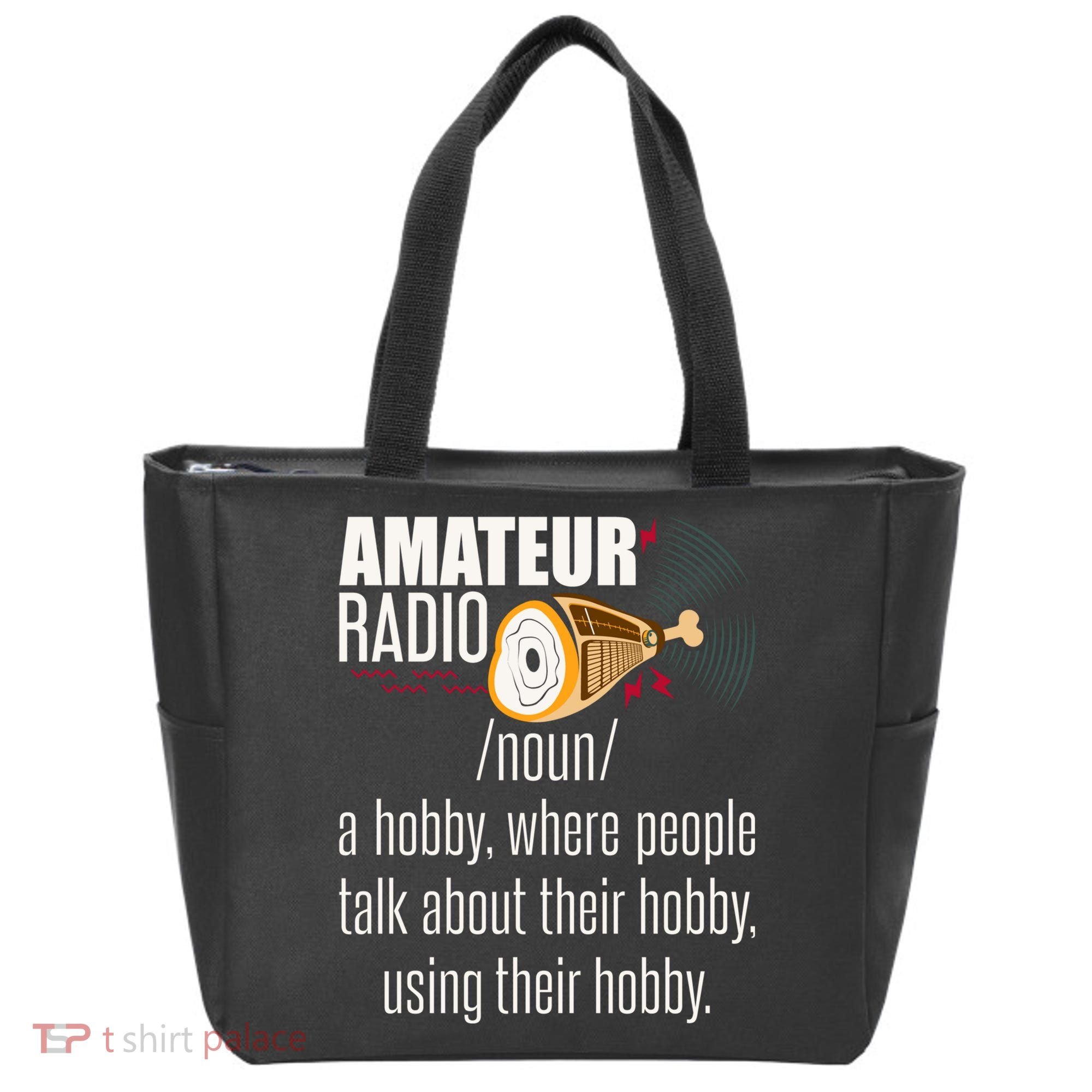 Amateur Radio Definition Gift Ham Radio Operator Enthusiast Gift Tote Bag