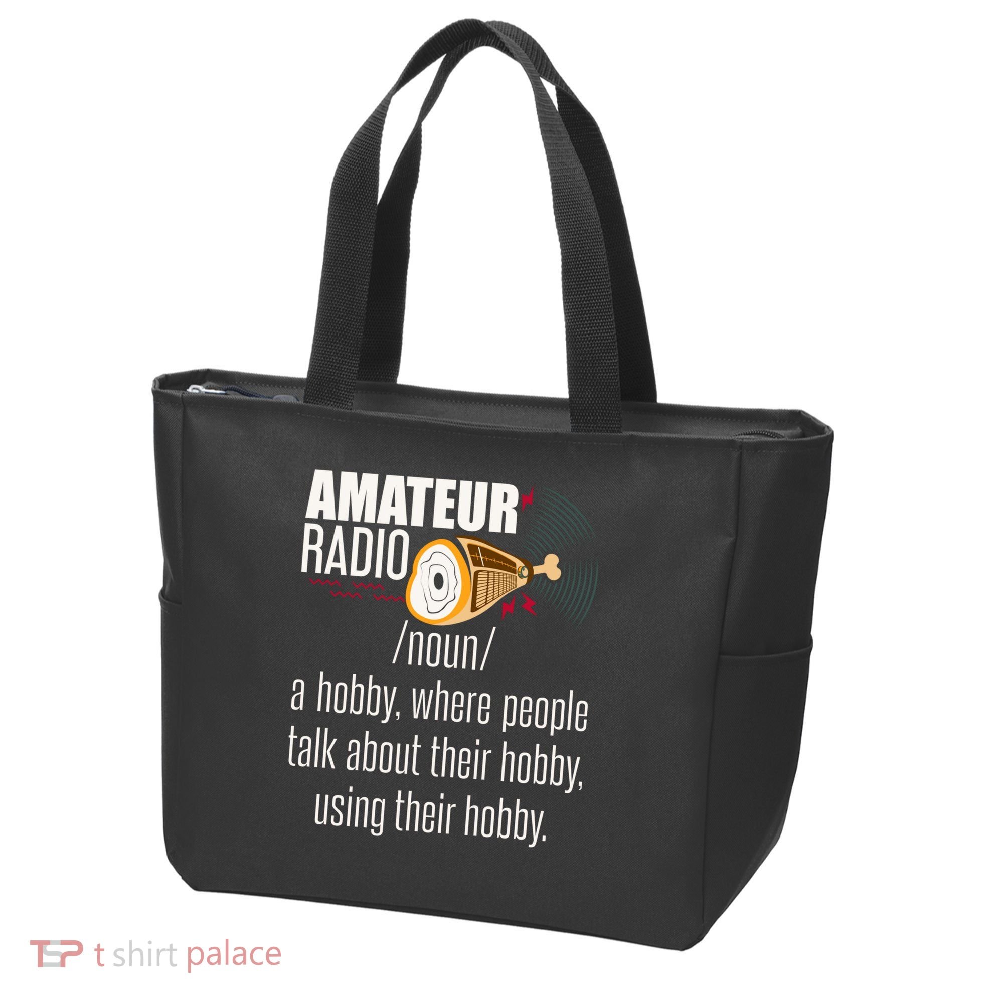 Amateur Radio Definition Gift Ham Radio Operator Enthusiast Gift Tote Bag