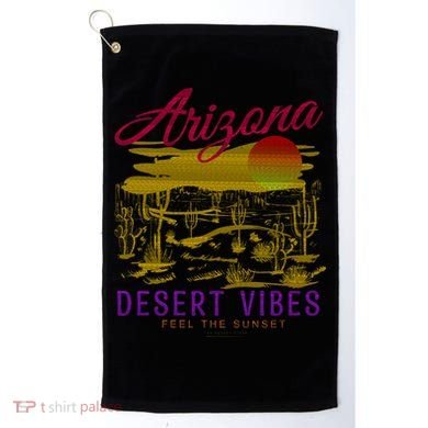 Arizona Retro Desert Vibes Golf Towel