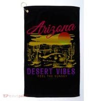 Arizona Retro Desert Vibes Golf Towel thumb 0