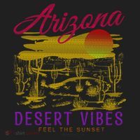 Arizona Retro Desert Vibes Golf Towel thumb 3