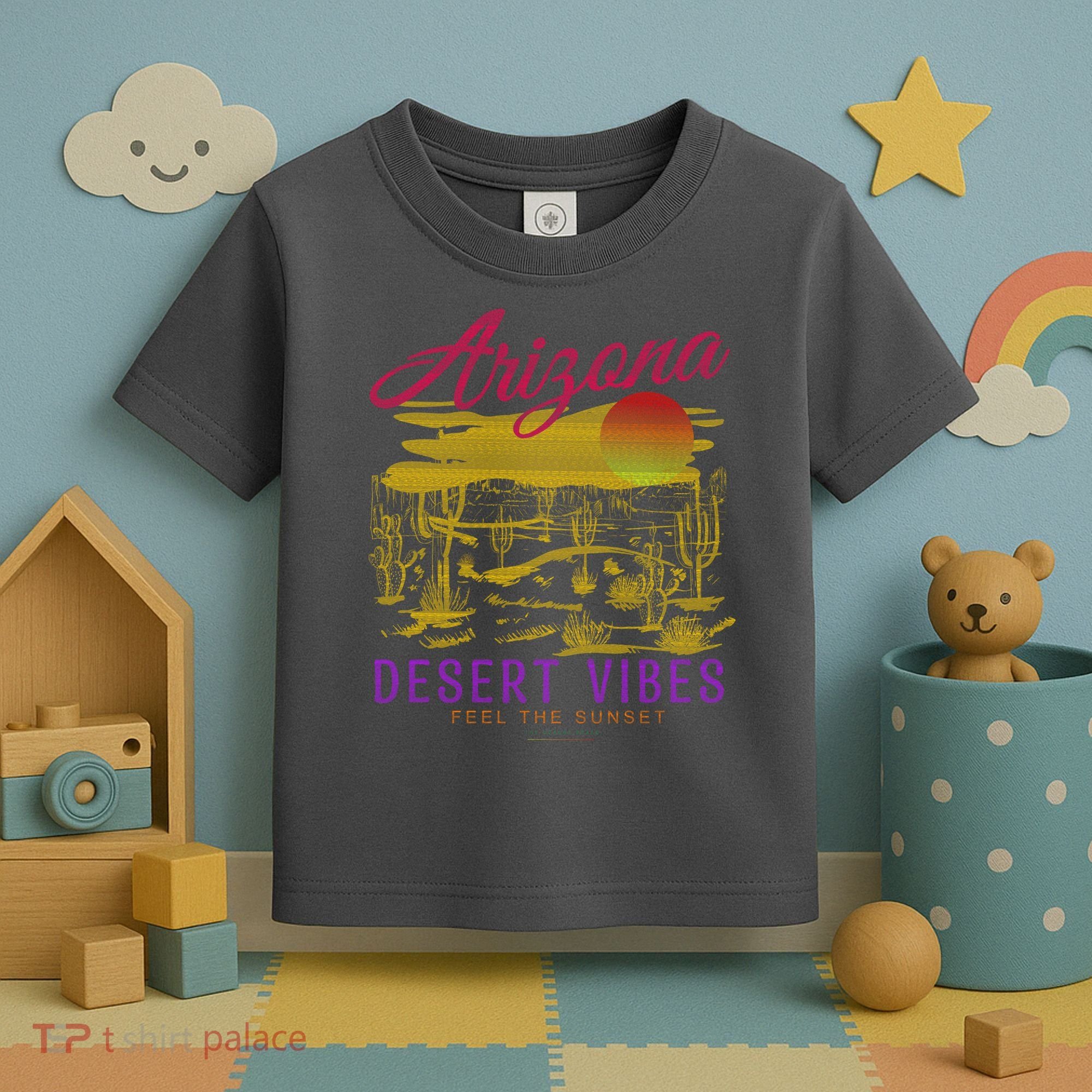 Arizona Retro Desert Vibes Toddler T-Shirt