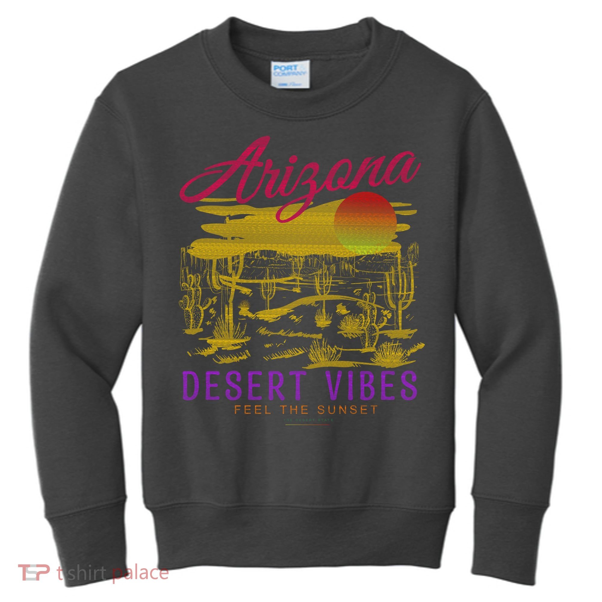 Arizona Retro Desert Vibes Kids Sweatshirt