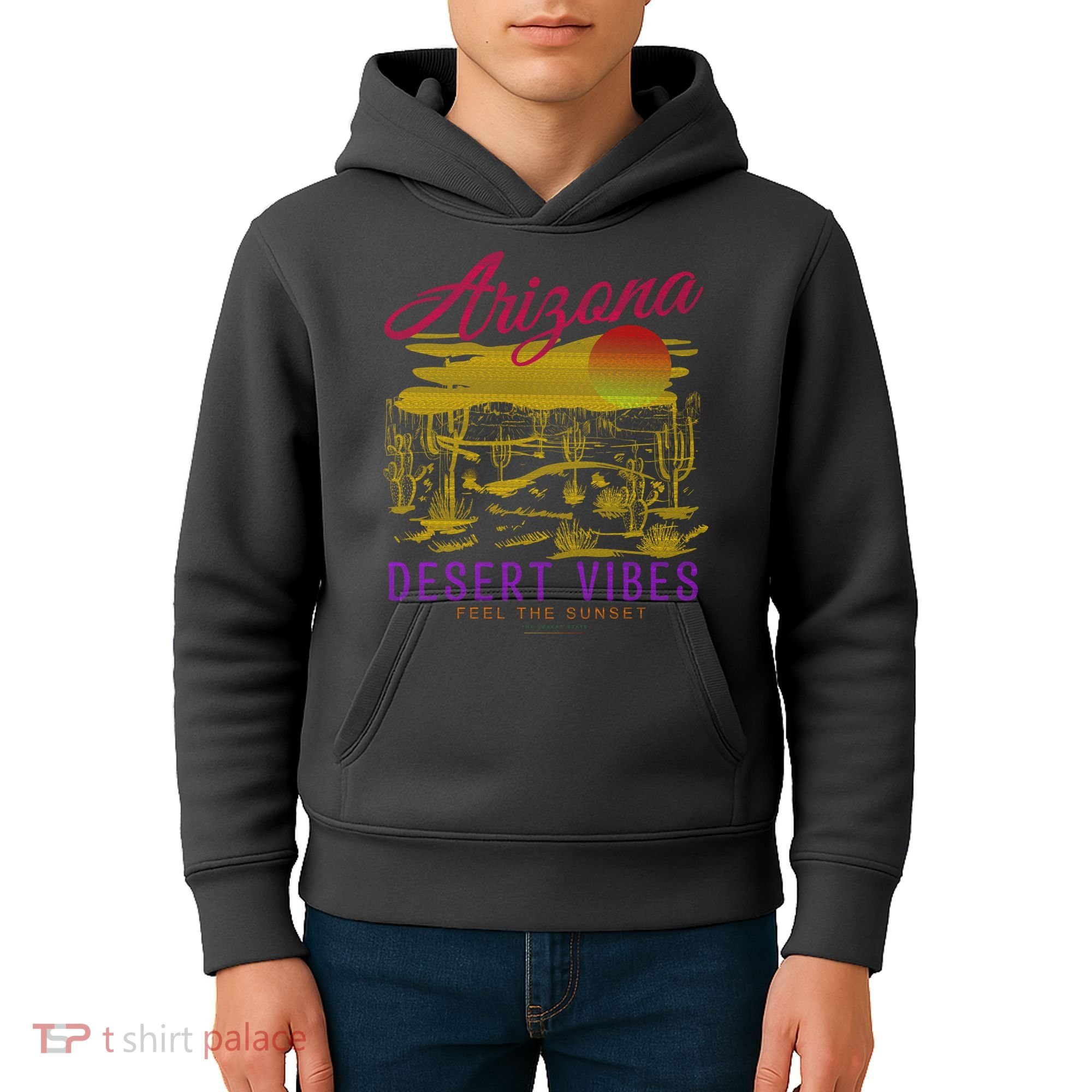 Arizona Retro Desert Vibes Kids Hoodie