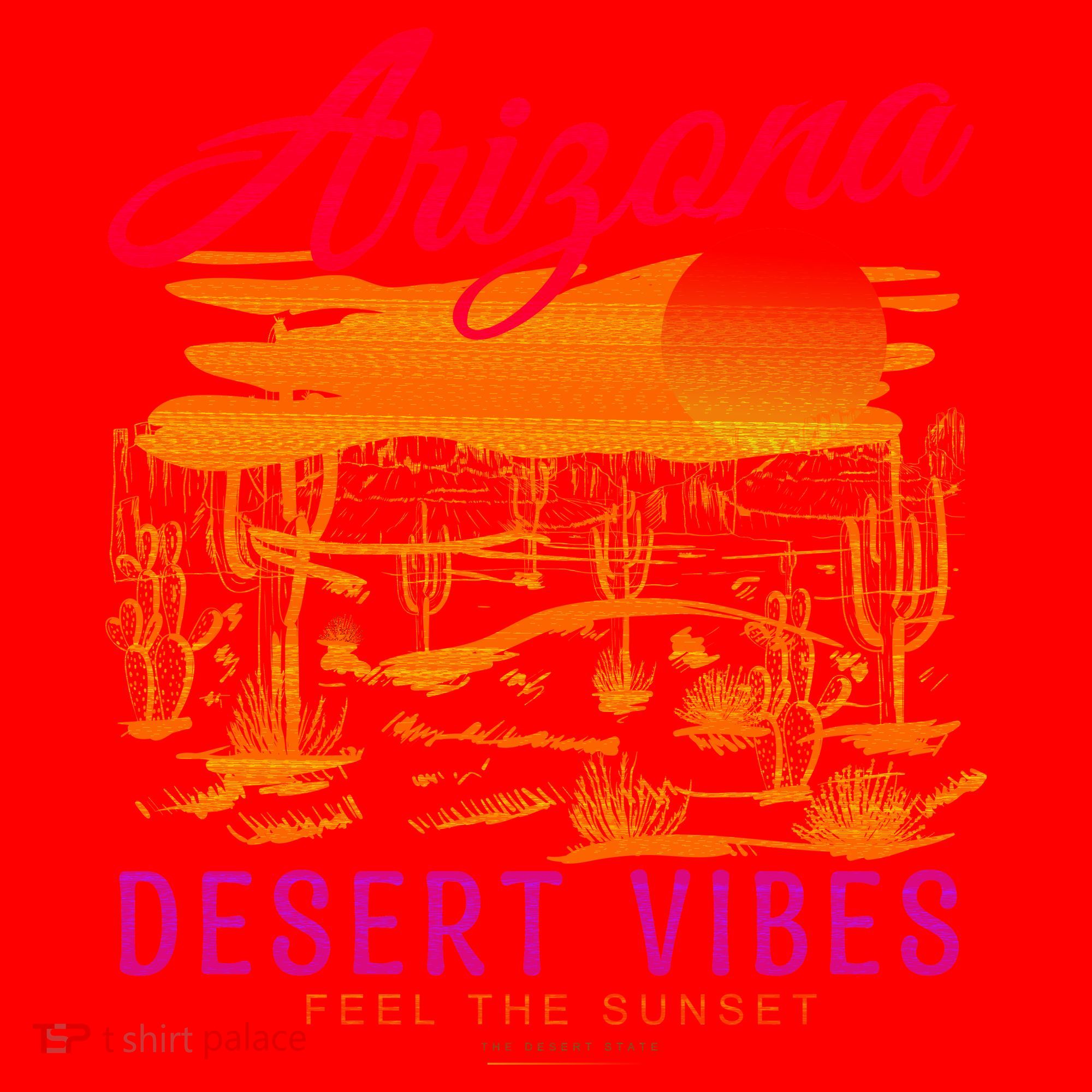 Arizona Retro Desert Vibes Santa Hat