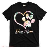 Animal Rescue Dog Paw Print Tie Dye Rainbow Dog Love T-Shirt thumb 0
