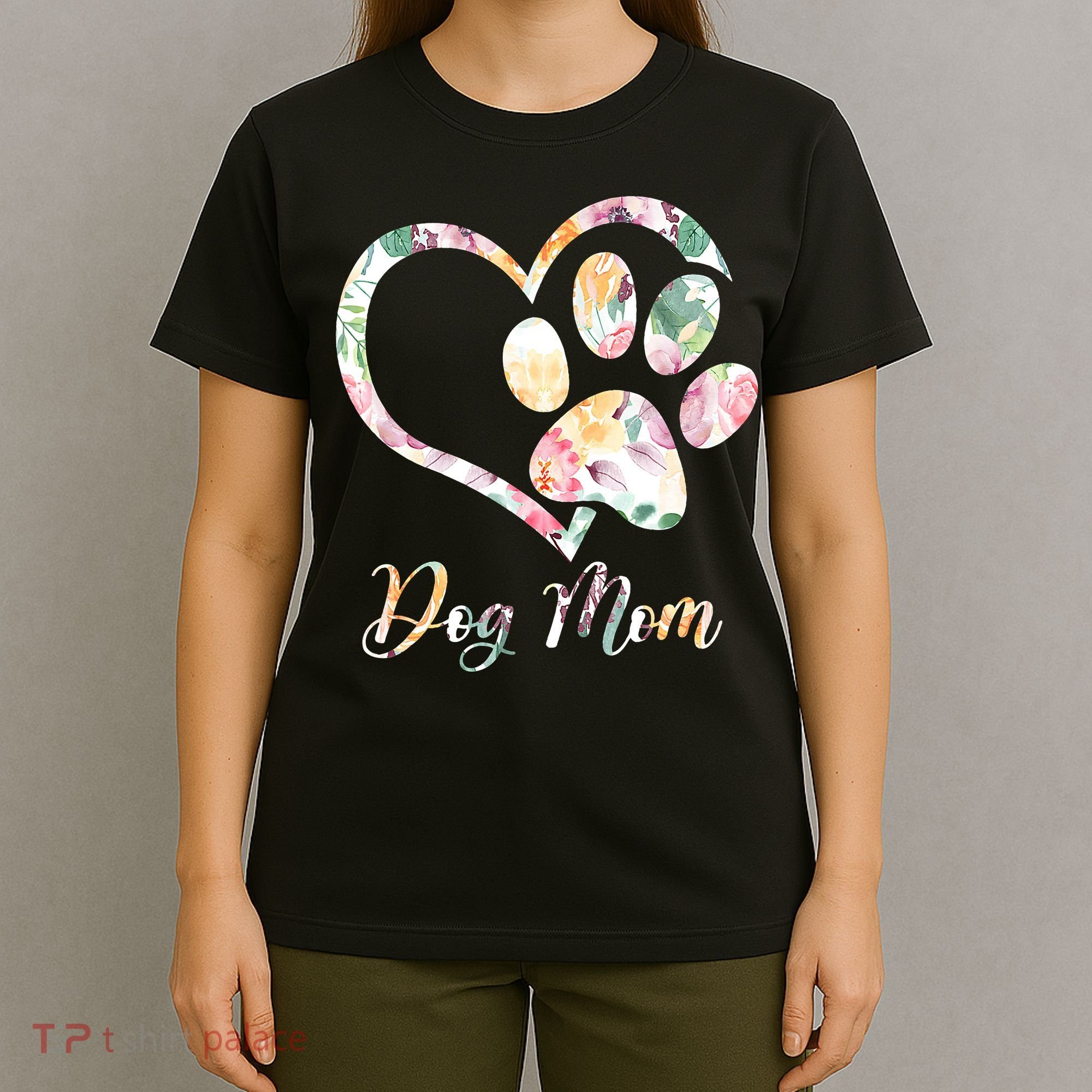 Animal Rescue Dog Paw Print Tie Dye Rainbow Dog Love T-Shirt