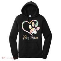Animal Rescue Dog Paw Print Tie Dye Rainbow Dog Love Women's Hoodie thumb 0