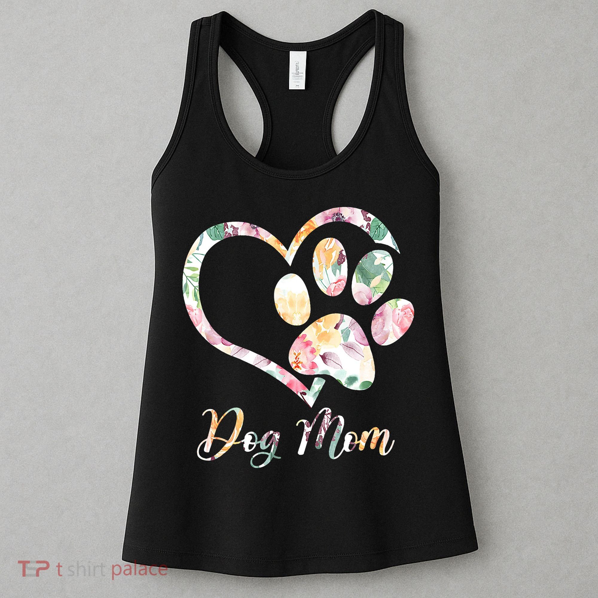 Animal Rescue Dog Paw Print Tie Dye Rainbow Dog Love Women's Tank Top