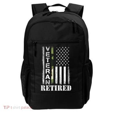 ARMY Retired Distressed American Flag Backpack
