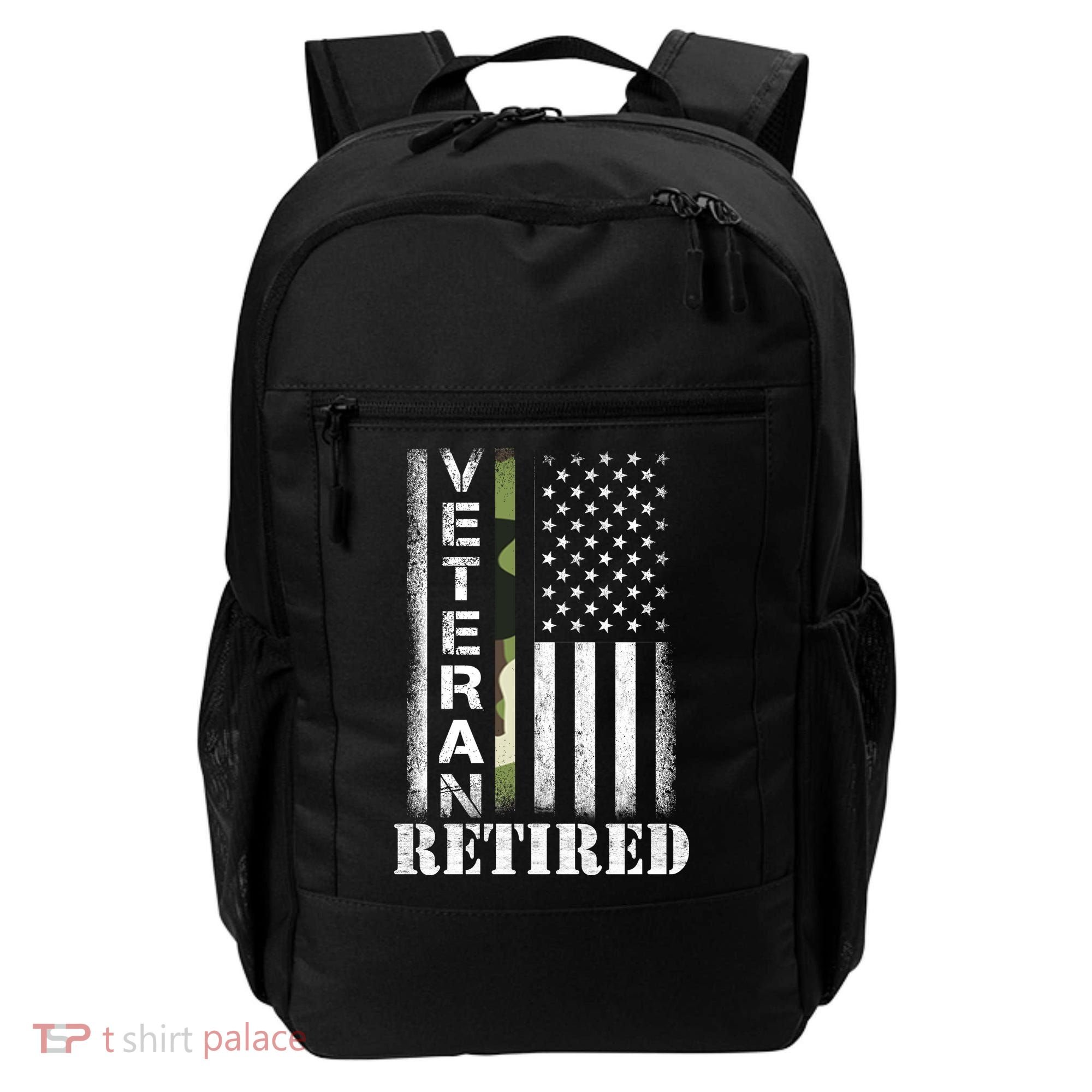 ARMY Retired Distressed American Flag Backpack
