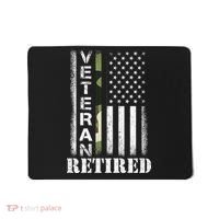 ARMY Retired Distressed American Flag Mousepad thumb 0