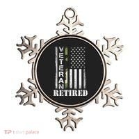 ARMY Retired Distressed American Flag Ornament thumb 0