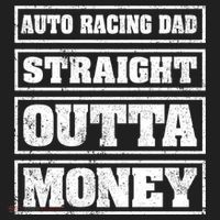 Auto Racing Dad Straight Outta Money Auto Racing Fathers Day Cool Gift Hat thumb 2