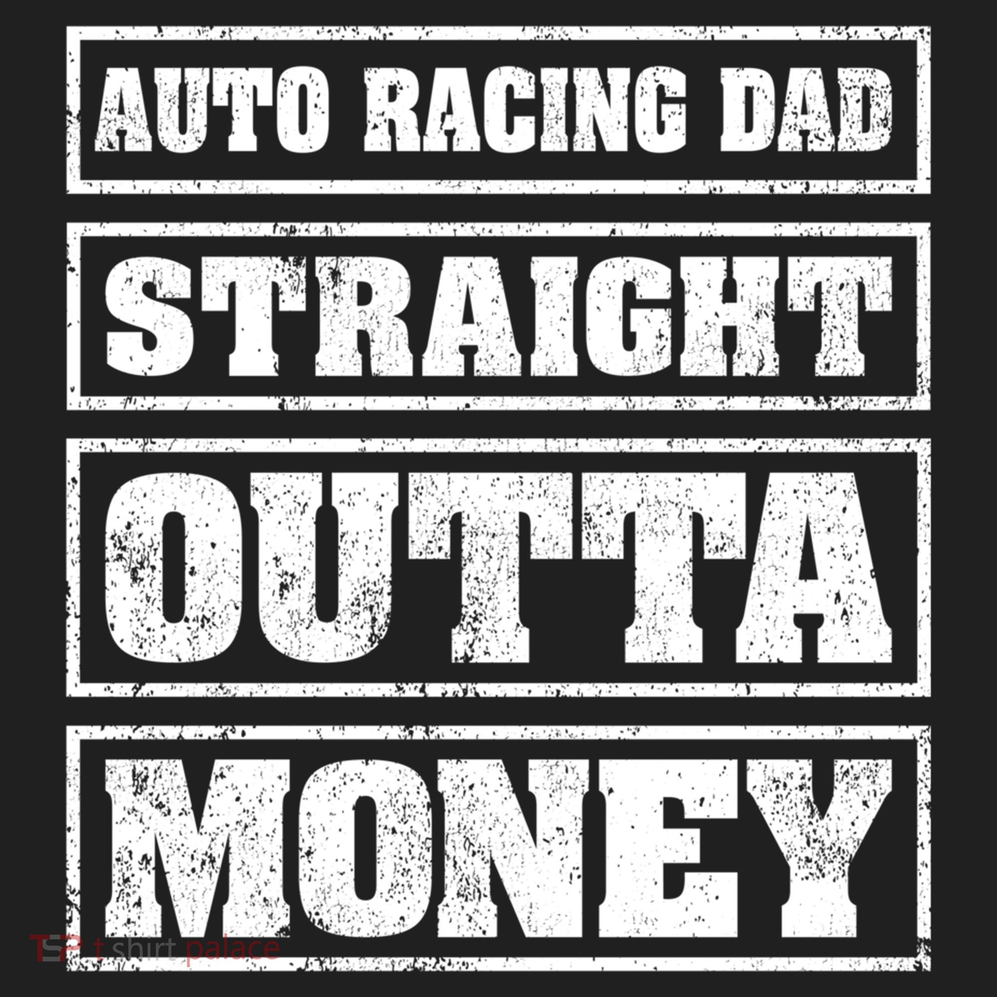 Auto Racing Dad Straight Outta Money Auto Racing Fathers Day Cool Gift Hat
