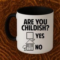 Are You Childish Yes Or No? Coffee Mug thumb 2