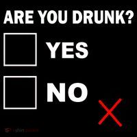 Are You Drunk? Yes or No USA-Made Doggie Bandana thumb 2