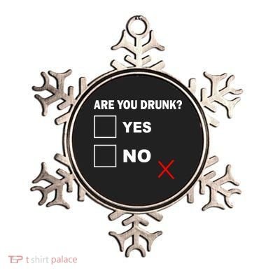 Are You Drunk? Yes or No Ornament