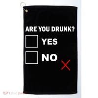 Are You Drunk? Yes or No Golf Towel thumb 0