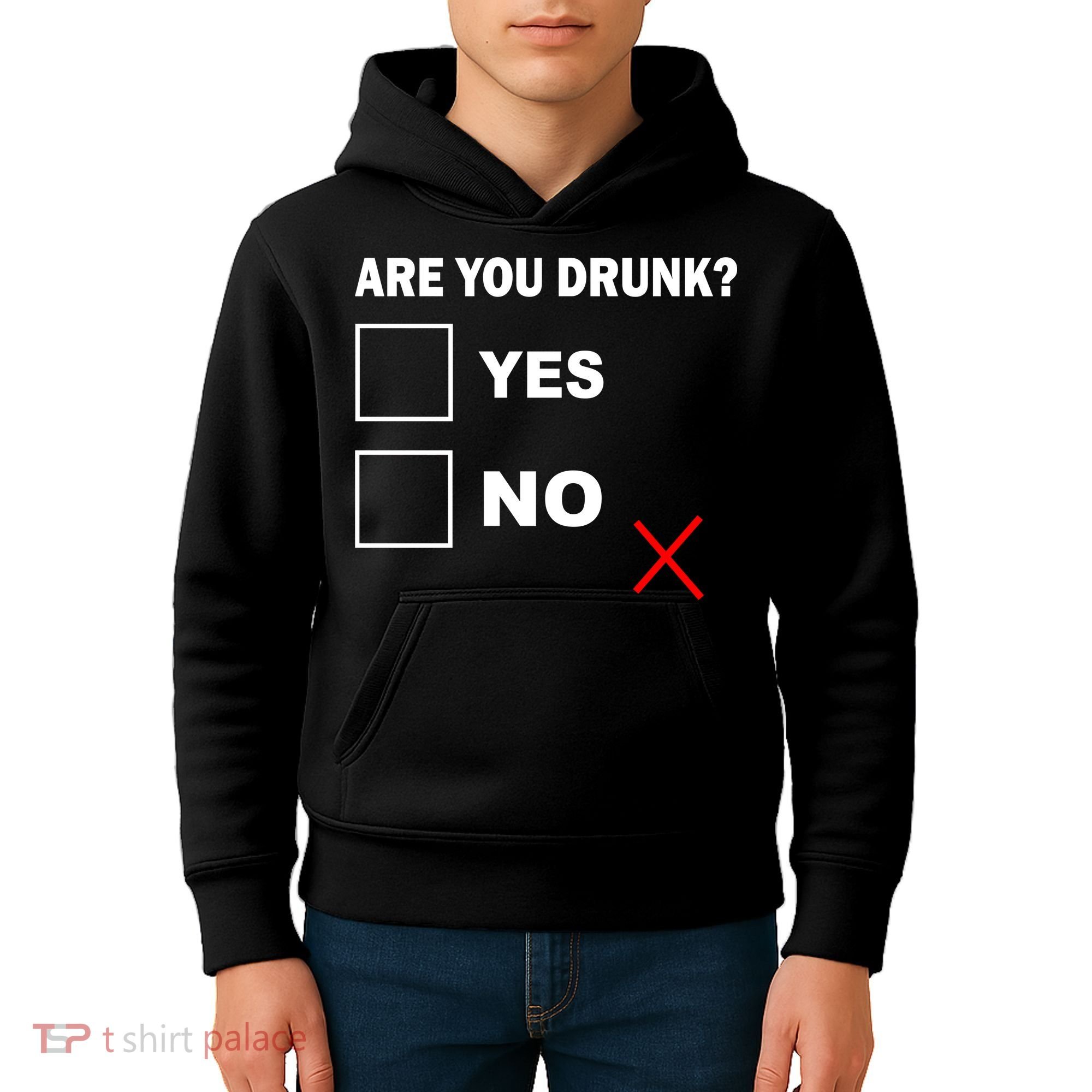 Are You Drunk? Yes or No Kids Hoodie