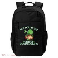 Are You Irish or Just Good Looking Leprechaun Backpack thumb 0