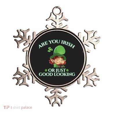 Are You Irish or Just Good Looking Leprechaun Ornament