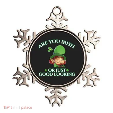 Are You Irish or Just Good Looking Leprechaun Ornament