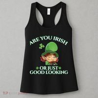 Are You Irish or Just Good Looking Leprechaun Women's Tank Top thumb 3