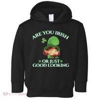 Are You Irish or Just Good Looking Leprechaun Toddler Hoodie thumb 0