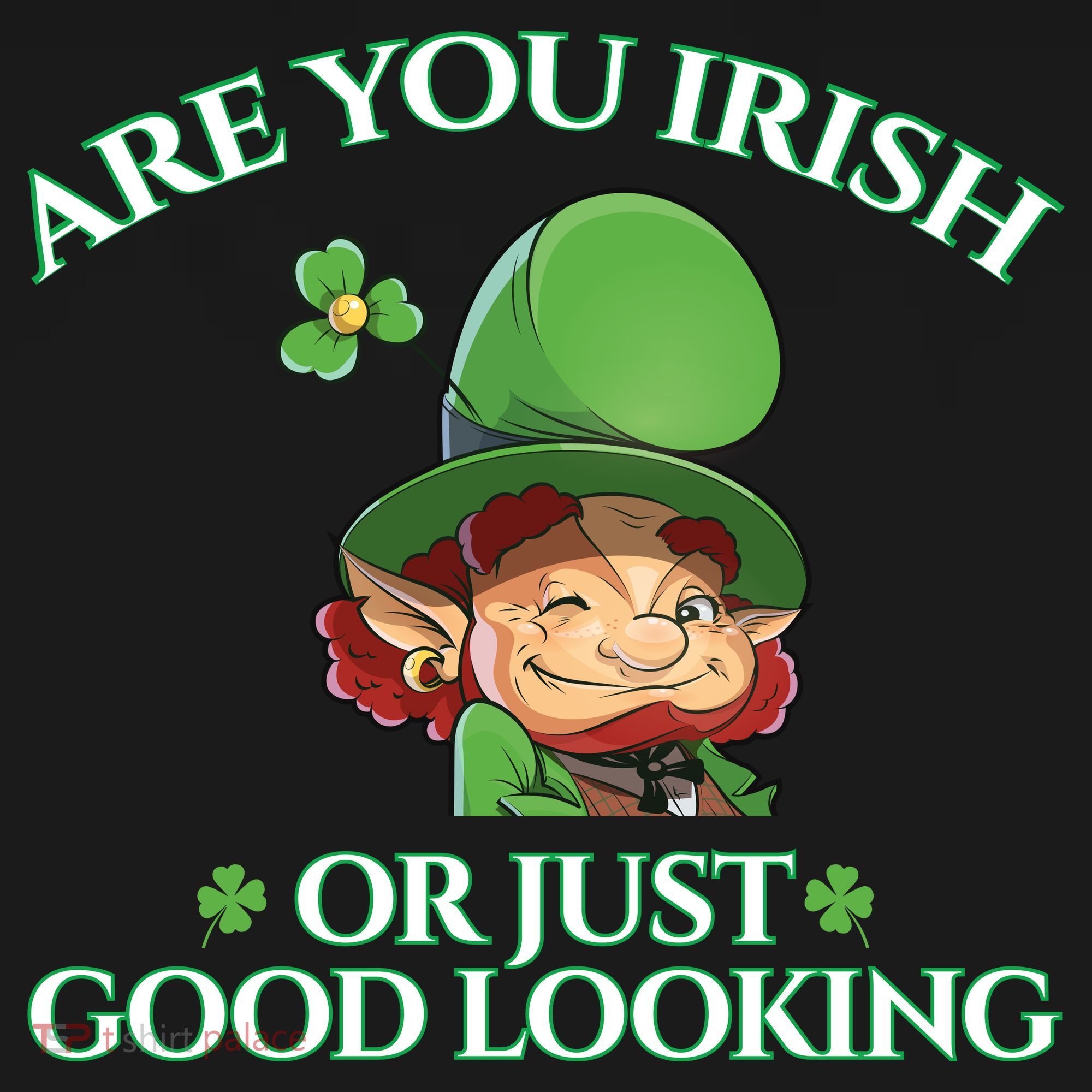 Are You Irish or Just Good Looking Leprechaun Visor