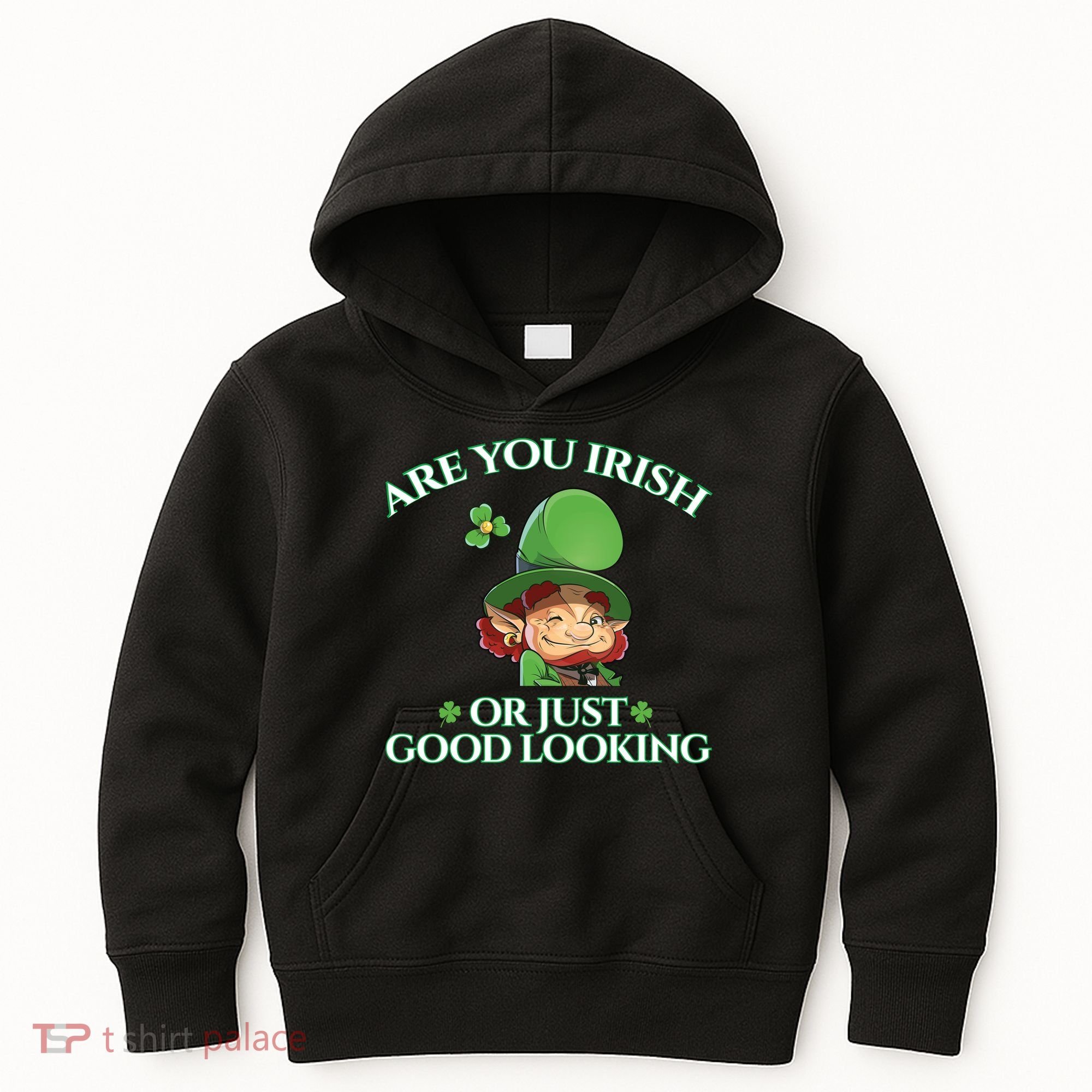 Are You Irish or Just Good Looking Leprechaun Kids Hoodie