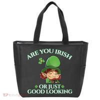 Are You Irish or Just Good Looking Leprechaun Tote Bag thumb 0