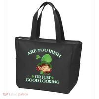 Are You Irish or Just Good Looking Leprechaun Tote Bag thumb 3