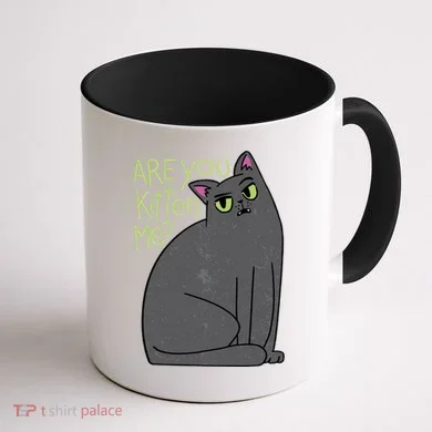 Are You Kitten Me Coffee Mug back