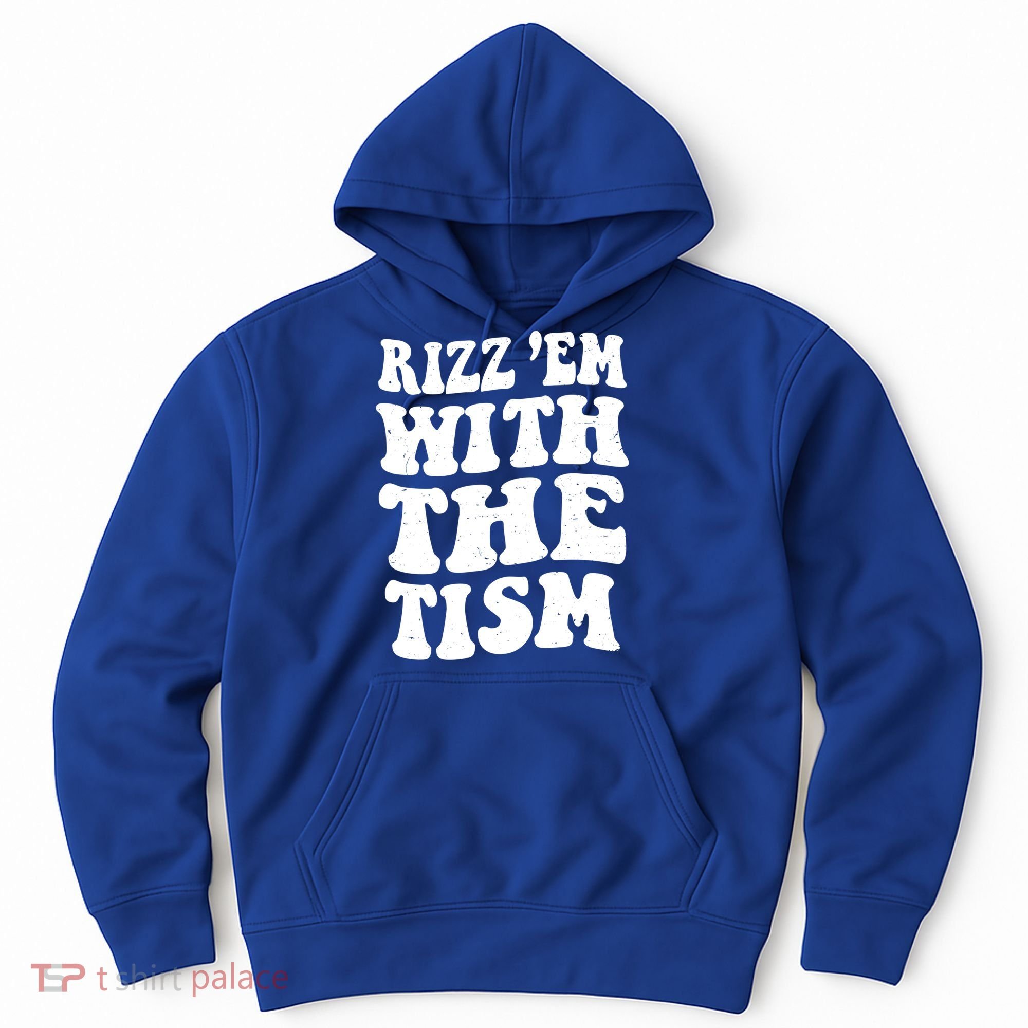 Autism Rizz Em With The Tism Funny Autistic Meme Groovy Cool Gift Hoodie