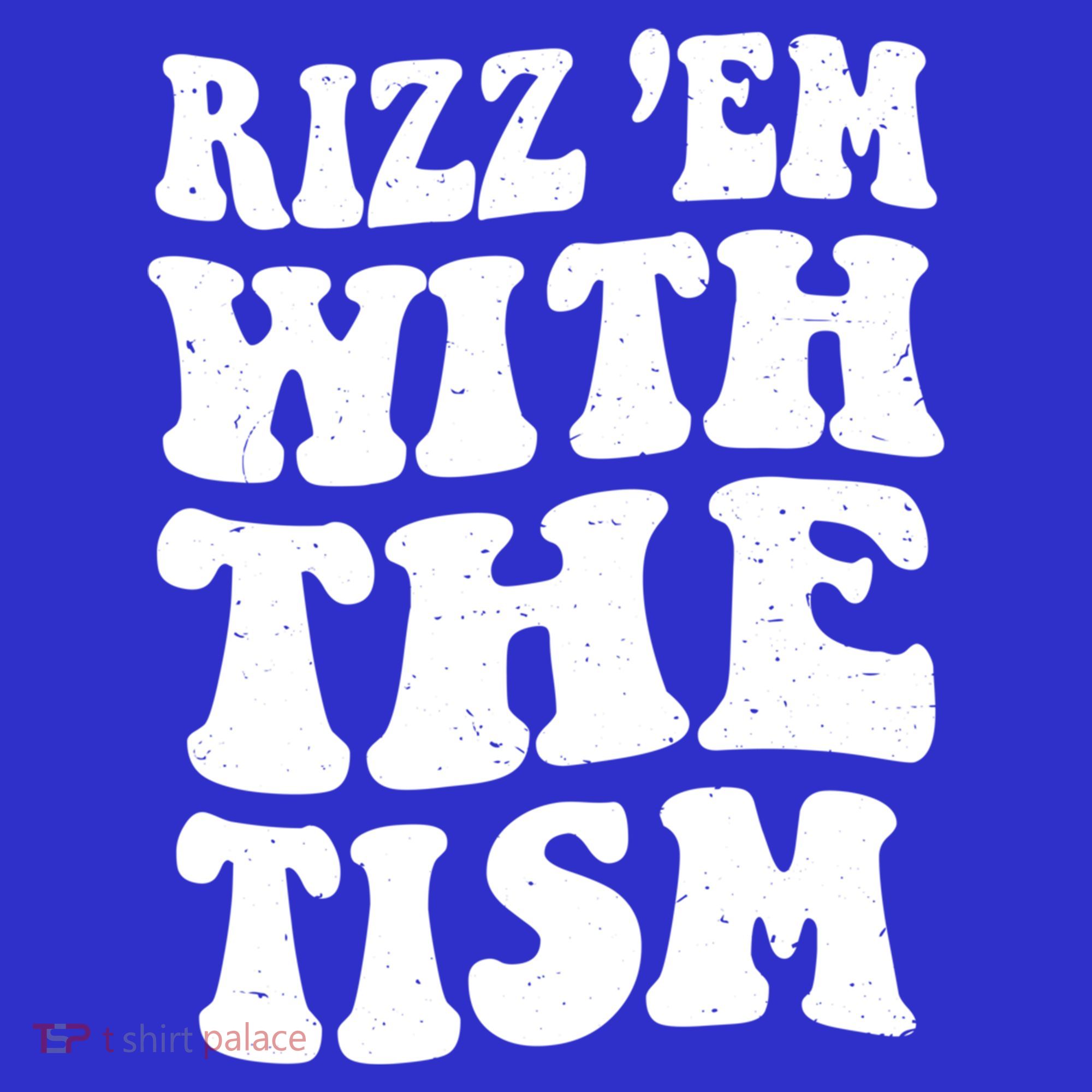 Autism Rizz Em With The Tism Funny Autistic Meme Groovy Cool Gift Apron
