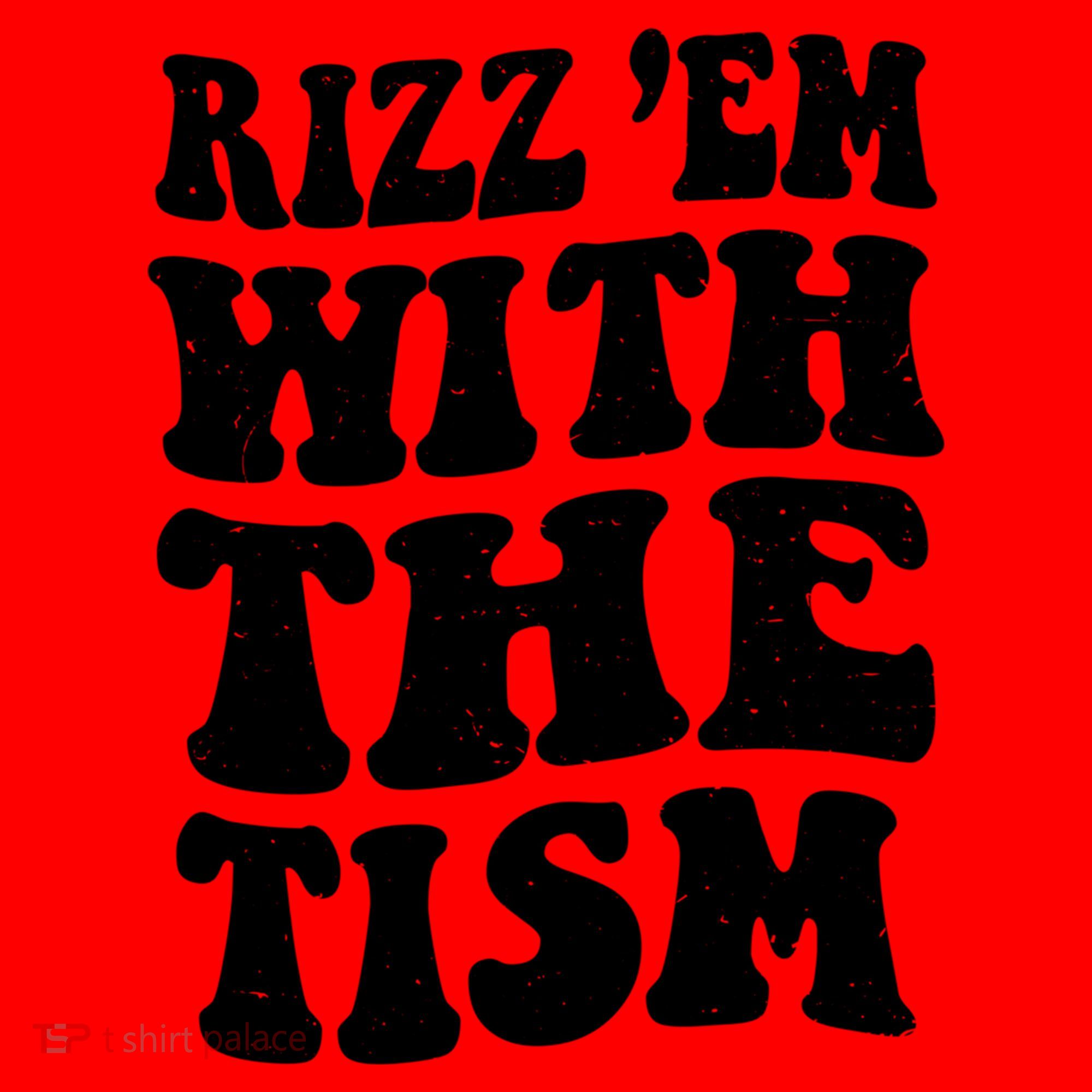 Autism Rizz Em With The Tism Funny Autistic Meme Groovy Cool Gift Santa Hat
