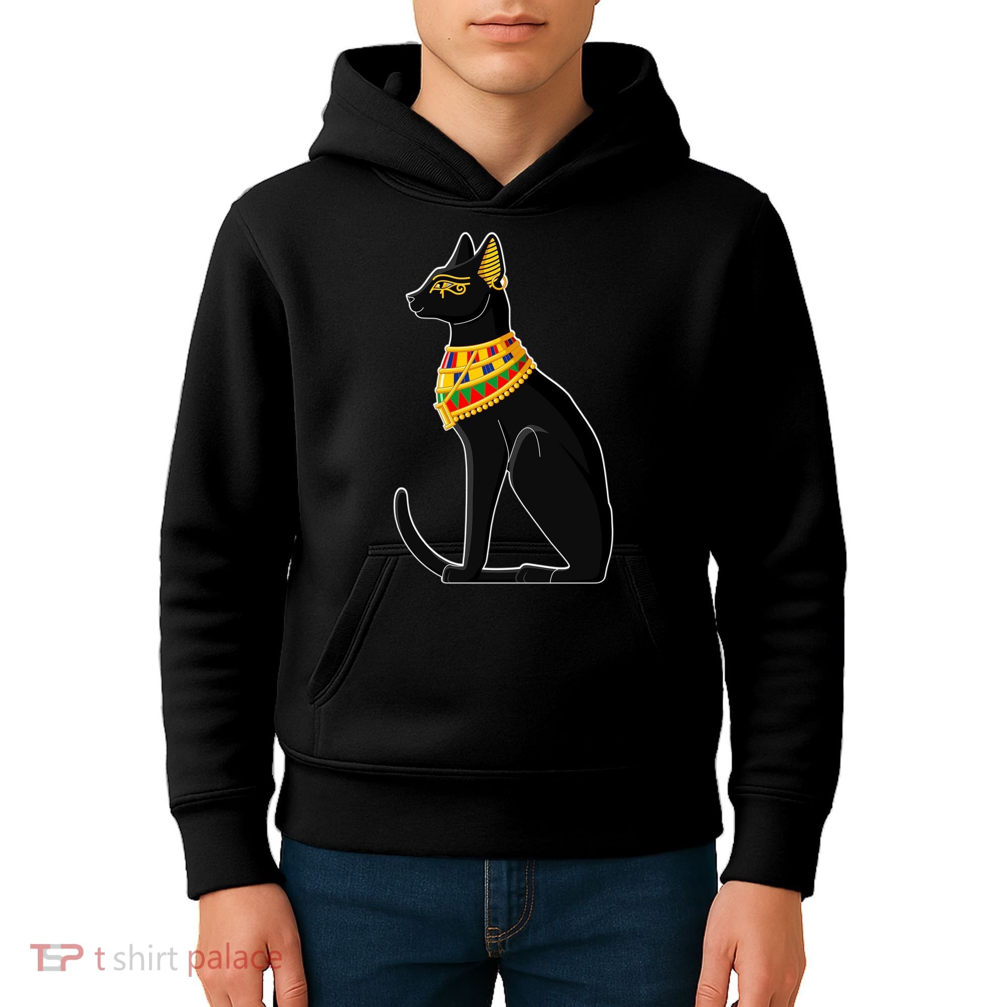 Aaron Rodgers Egyptian Cat Kids Hoodie