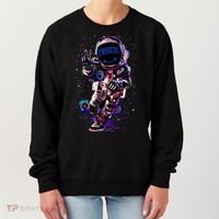 Astronaut Rave Edm Techno Festival Psytrance Dubstep Women's Sweatshirt thumb 0