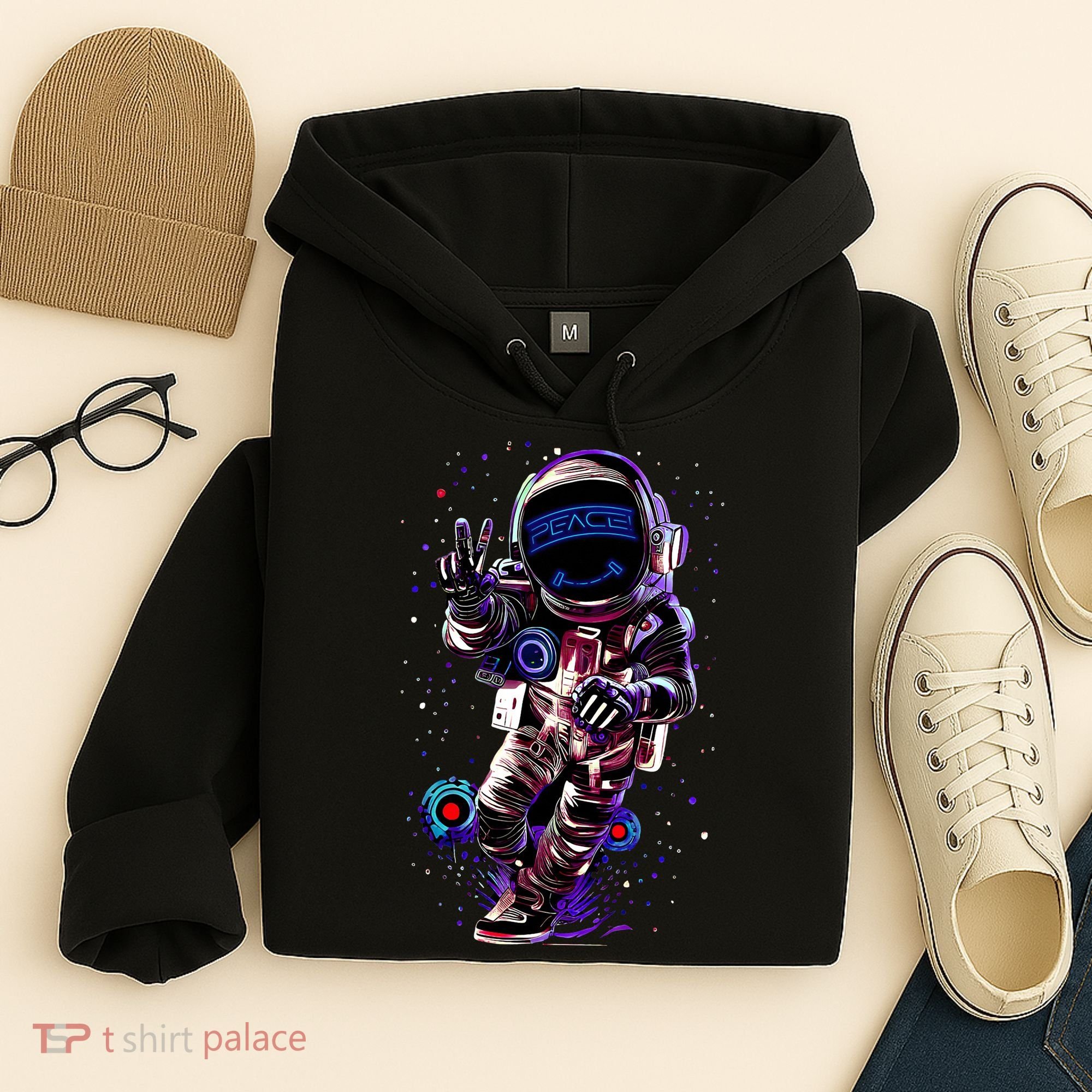 Astronaut Rave Edm Techno Festival Psytrance Dubstep Hoodie