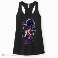 Astronaut Rave Edm Techno Festival Psytrance Dubstep Women's Tank Top thumb 0