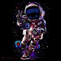 Astronaut Rave Edm Techno Festival Psytrance Dubstep Baby Bodysuit thumb 2
