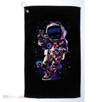 Astronaut Rave Edm Techno Festival Psytrance Dubstep Golf Towel thumb 0