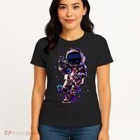 Astronaut Rave Edm Techno Festival Psytrance Dubstep Women's T-Shirt thumb 4