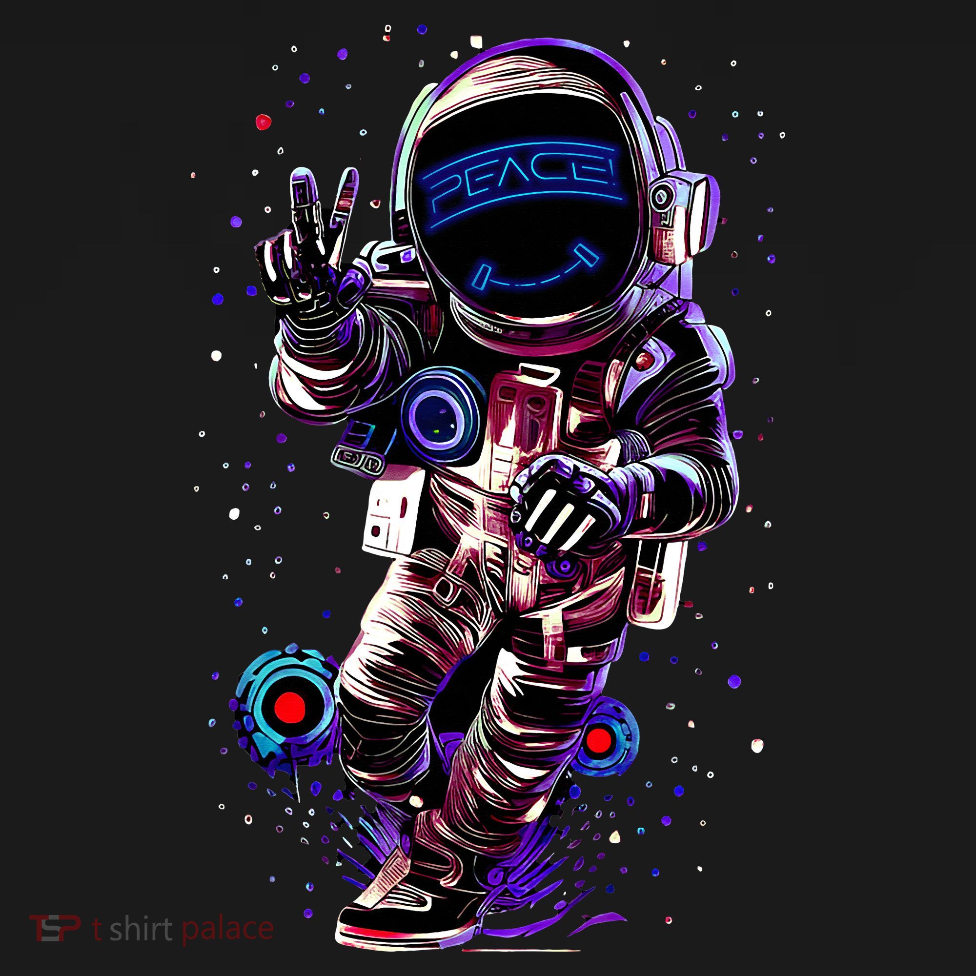 Astronaut Rave Edm Techno Festival Psytrance Dubstep Women's T-Shirt