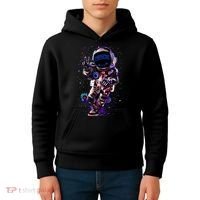 Astronaut Rave Edm Techno Festival Psytrance Dubstep Kids Hoodie thumb 4