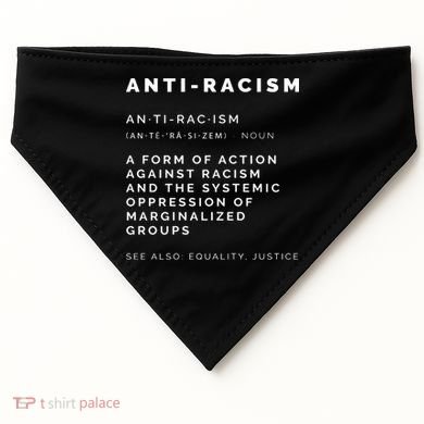Anti Racism End Racism Tee USA-Made Doggie Bandana