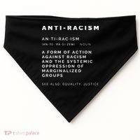 Anti Racism End Racism Tee USA-Made Doggie Bandana thumb 0