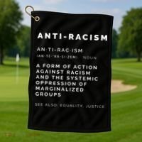 Anti Racism End Racism Tee Golf Towel thumb 1