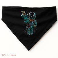 Astronaut Rave Edm Techno Festival Psytrance USA-Made Doggie Bandana thumb 0